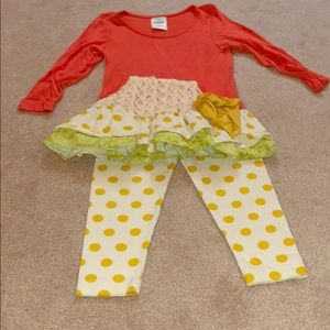 Peaches n cream 3T outfit